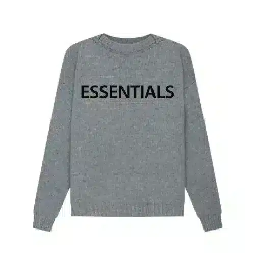 Essentials Logo Grey Printed Sweatshirt & Sweatpant